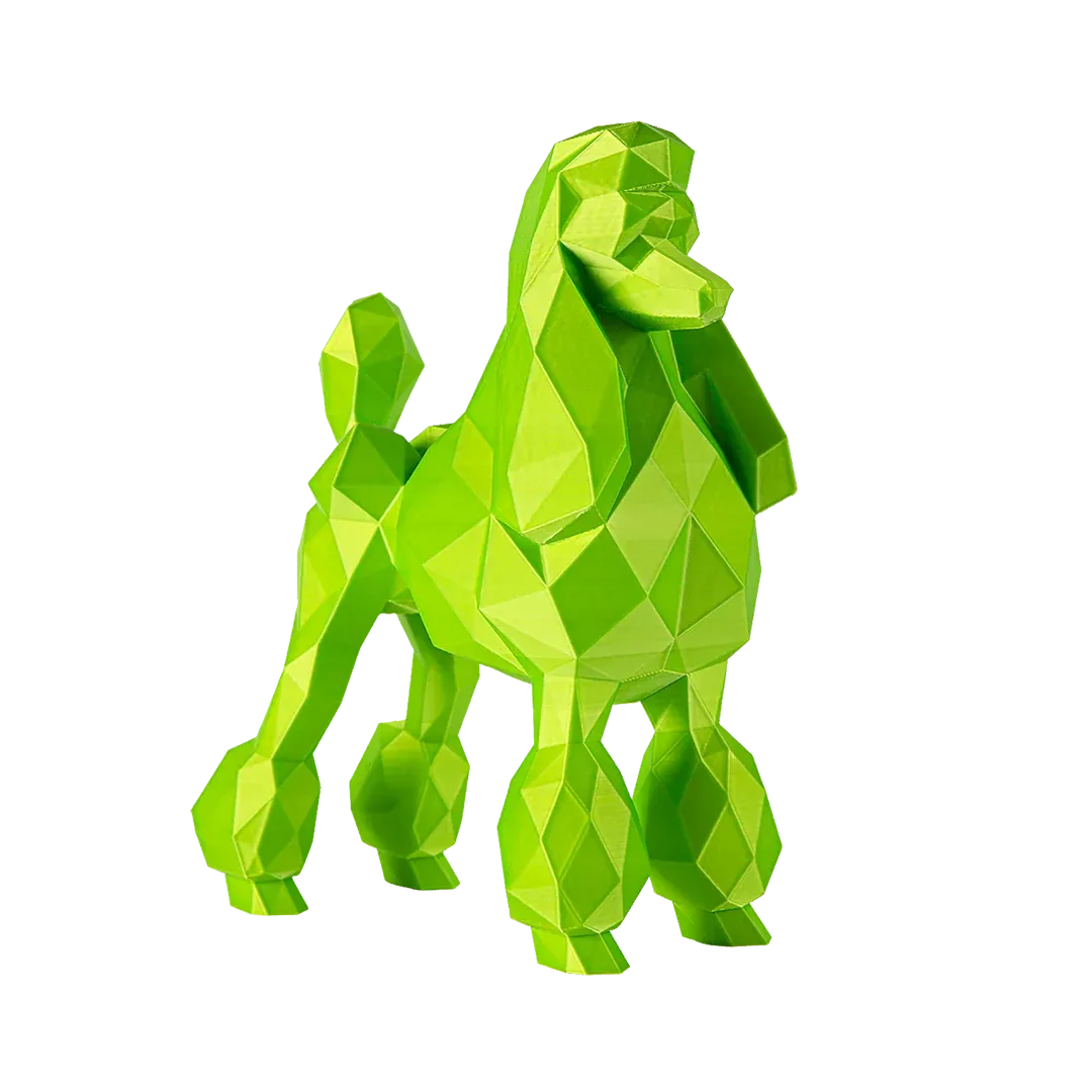 Poodle Business Card Holder Sparkle Alpine Green by Kumpe3D - Image 2