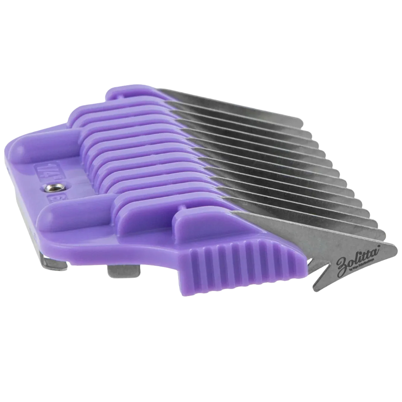 #4 1/4" Purple Wide Attachment Comb 6mm by Zolitta - Image 2