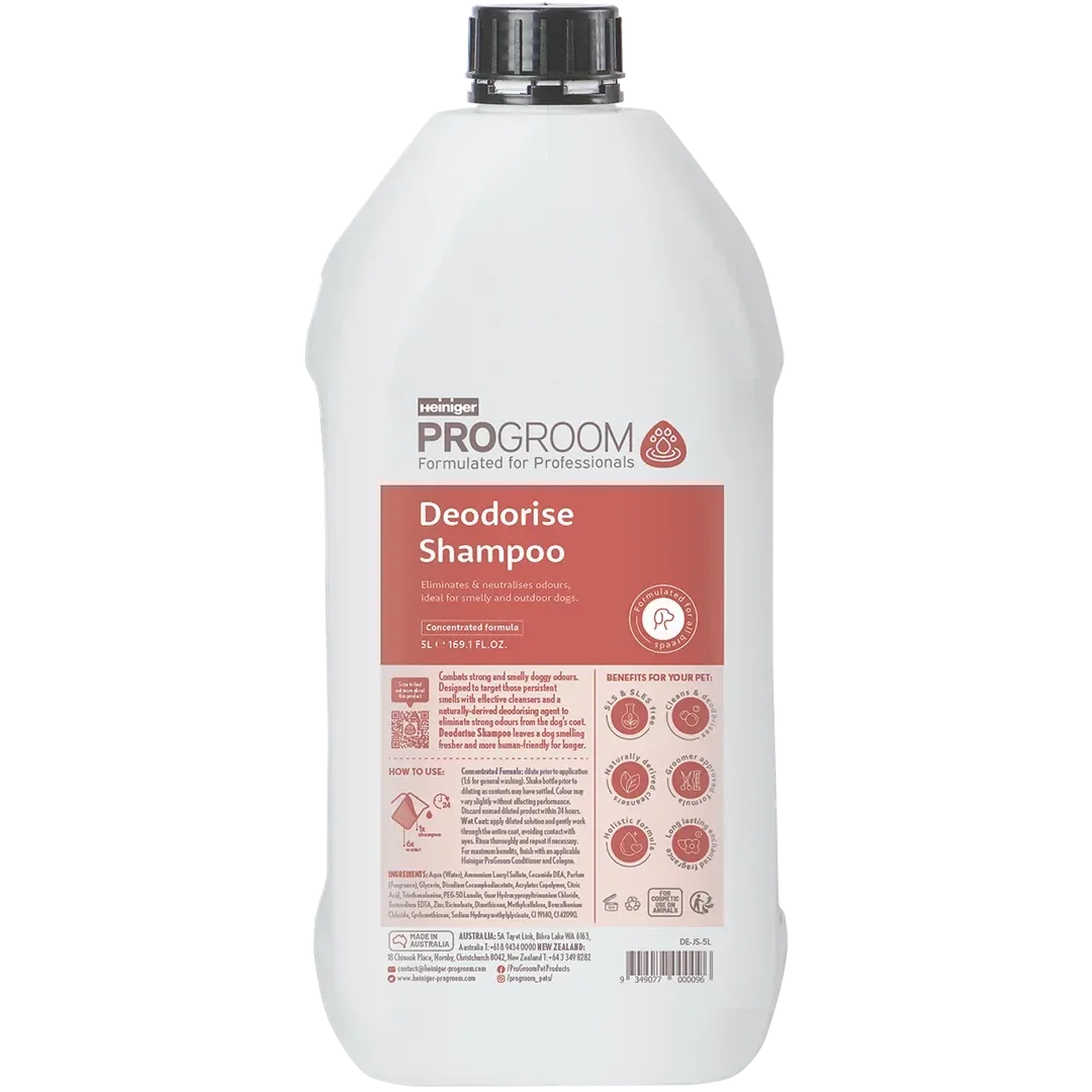 Deodorise Shampoo 5 Litre by Heiniger ProGroom