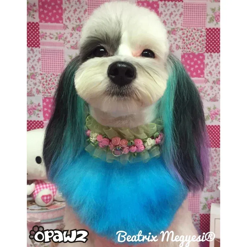 Permanent Dog Hair Dye Innocent Blue 8oz by Opawz - Image 2