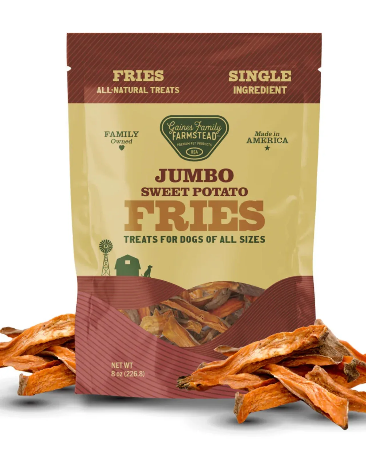 Jumbo Sweet Potato Fries Dog Treats - Image 2