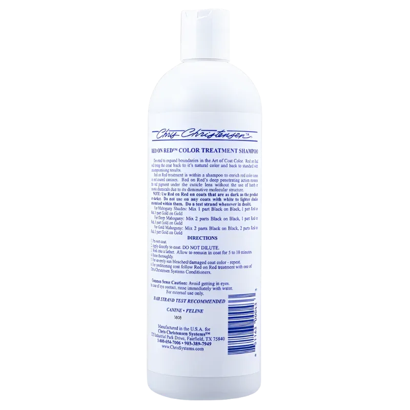 Red on Red Shampoo 16oz by Chris Christensen - Image 2