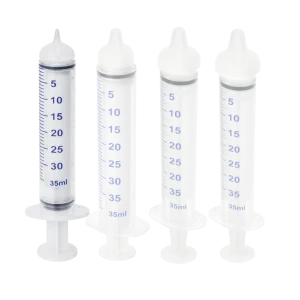 Extra Small Threaded Syringe Feeding Nipples, 10ml (2-Pack) by Puppywarmer