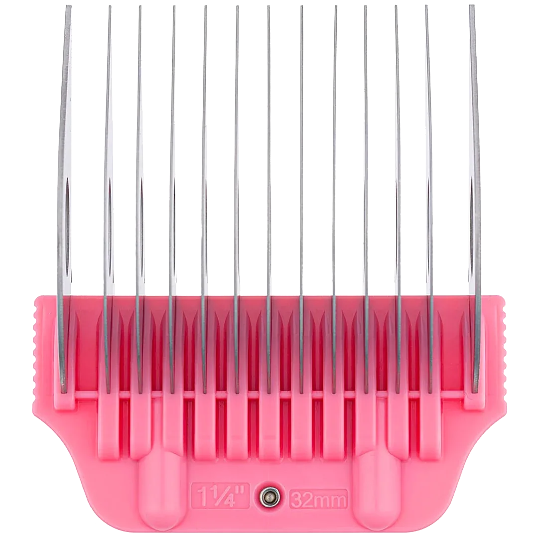 1 1/4" Pink Wide Attachment Comb 32 mm by Zolitta