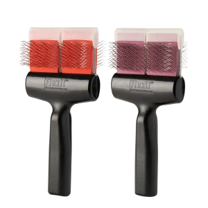 Red/Purple Finishing Combo Double Brush by FlexIt