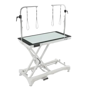 50" Dog Grooming LED Electric Table without Drawer White by Waggz