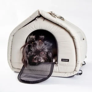 2-In-1 Pet Bed w/ Handles in Black or Beige (FINAL SALE)