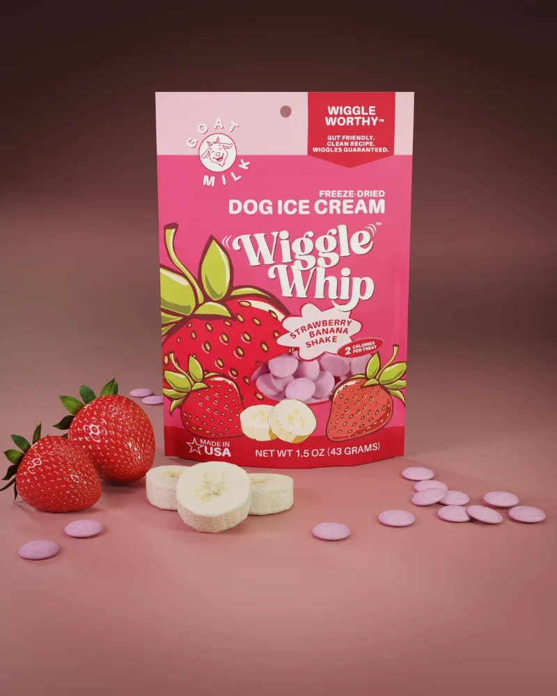 Wiggle Whip Freeze-Dried Ice Cream Dog Treats (Made in the USA) - Image 2