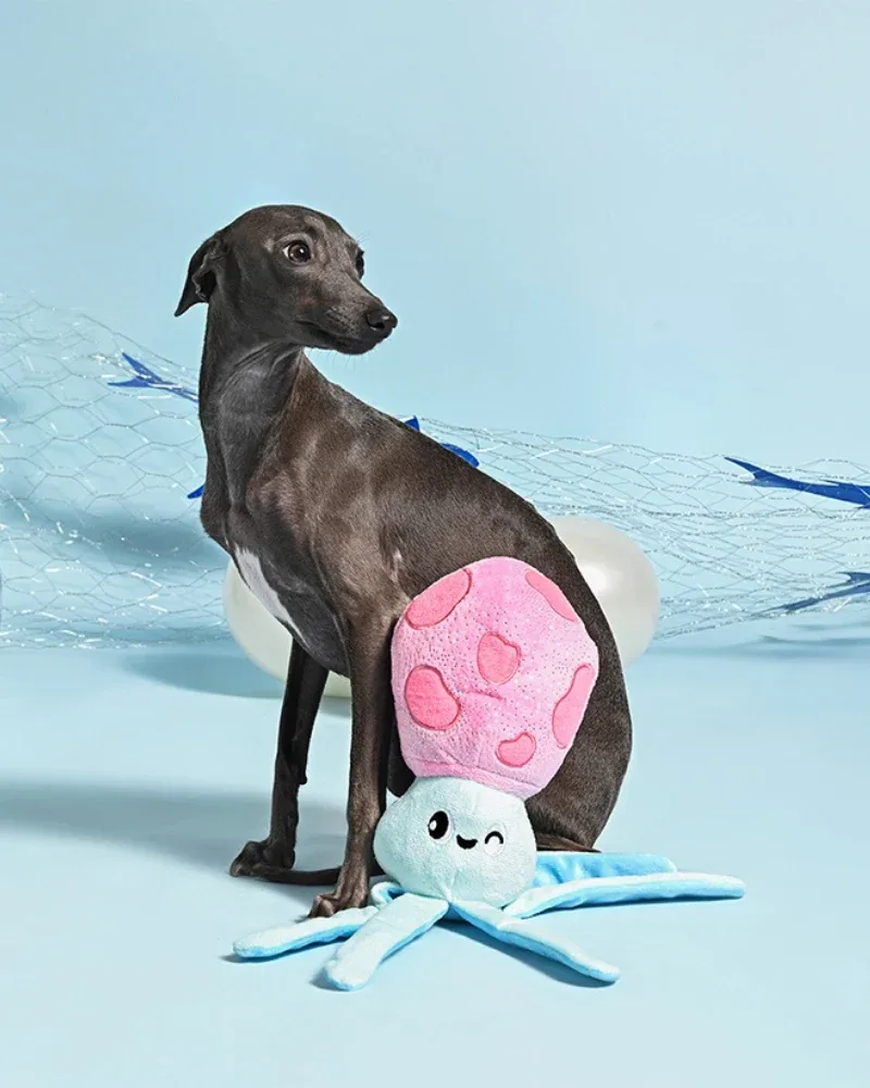 Squeaky Squid Plush Dog Toy (FINAL SALE) - Image 2