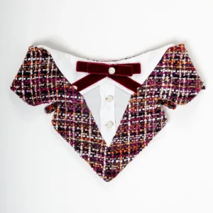 Vivian Formal Dog Bandana w/ Velvet Bow