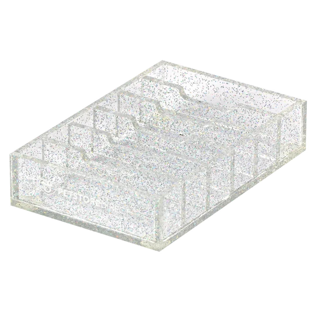 Mini Wide 6 Blade Holder Sparkle Clear by PetStore.Direct - Image 2