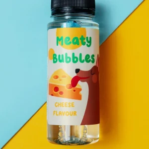 Cheese Flavored Dog Bubbles (Vegan, Gluten Free and Halal Safe!)