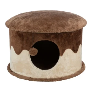 TRIXIE 12-in Cat Cave, Brown & Beige