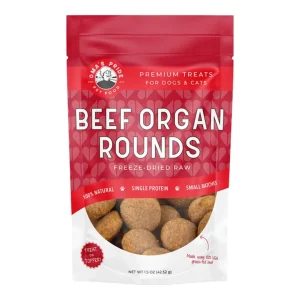 Oma's Pride Dog Freeze-Dried Beef Organ Rounds 1.5 oz