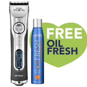 Spektra Cordless Digital Clipper with Free Oil Fresh by Artero