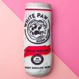 White Paw Hound Seltzer Plush Dog Toy in Waggermelon