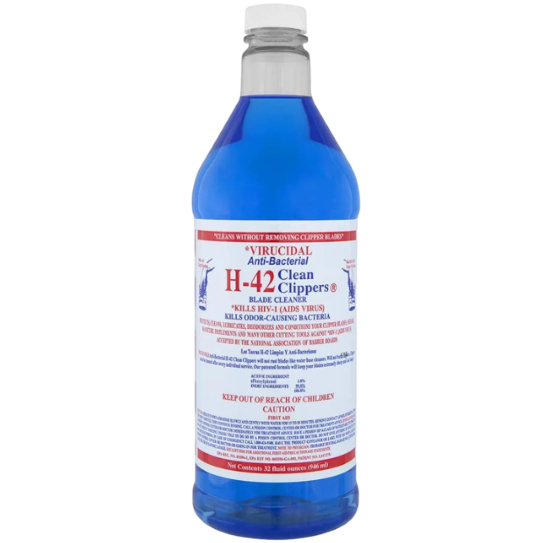 Virucidal Anti-Bacterial Clean Clippers 32 OZ Refill by H-42