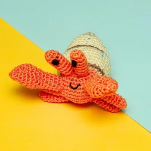 Shelly the Hermit Crab Organic Knit Dog Toy