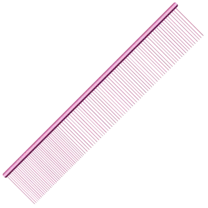 9" Wide Quarter Comb Pink by Utsumi
