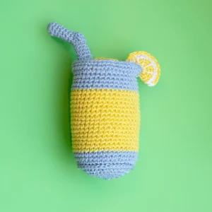 Lemonade Squeaky Knit Dog Toy (FINAL SALE)