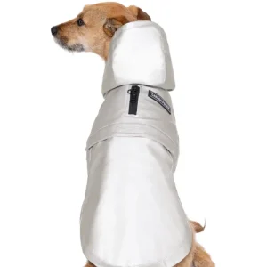 Cold Front Dog Raincoat in Silver (FINAL SALE)