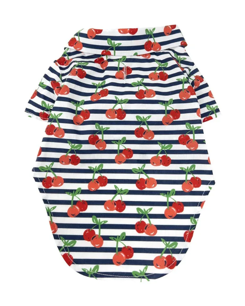 Cheerful Cherries Collared Dog Shirt (SIDEWALK SALE) - Image 2