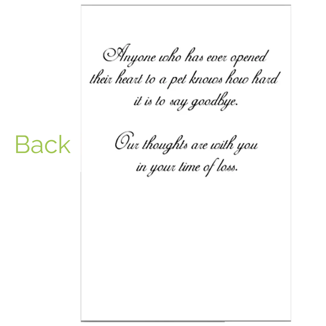 Sorry For Your Loss Golden Design Grievance Card by Dog Fashion Living - Image 2