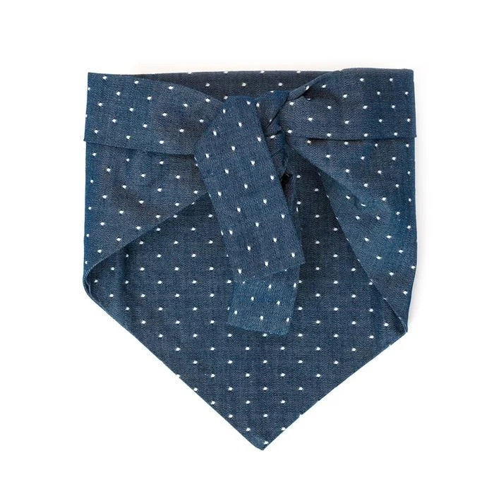 Denim Polka Dot Bandana (FINAL SALE) - Image 2