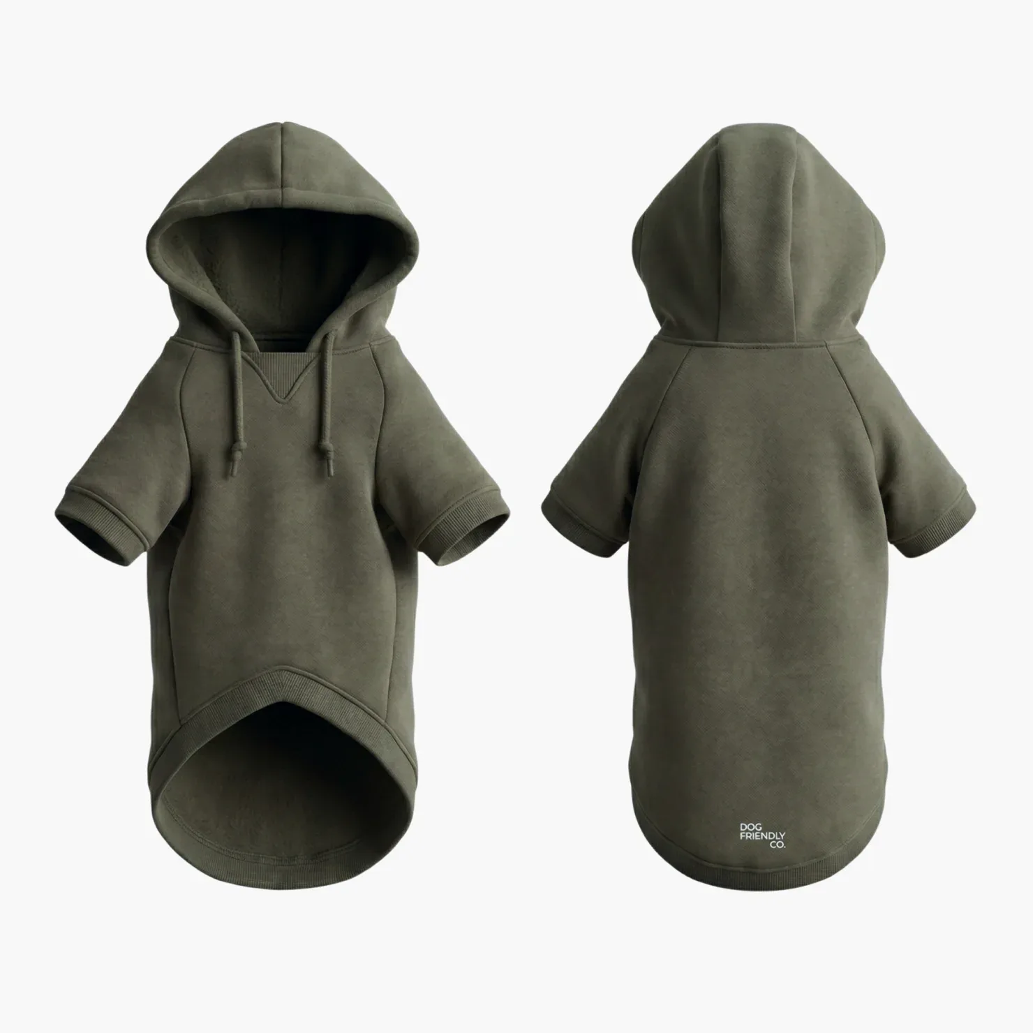 Signature Dog Hoodies - Khaki - Image 2