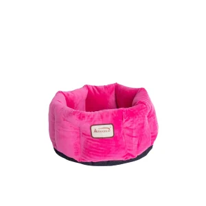 Armarkat Hot Pink Luxe Velvet Cozy Cuddler Cat Bed