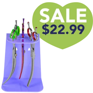 6 Scissor Tabletop and Wall Mount Holder Lavender by PetStore.Direct