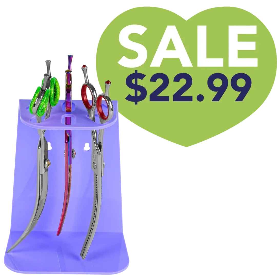6 Scissor Tabletop and Wall Mount Holder Lavender by PetStore.Direct