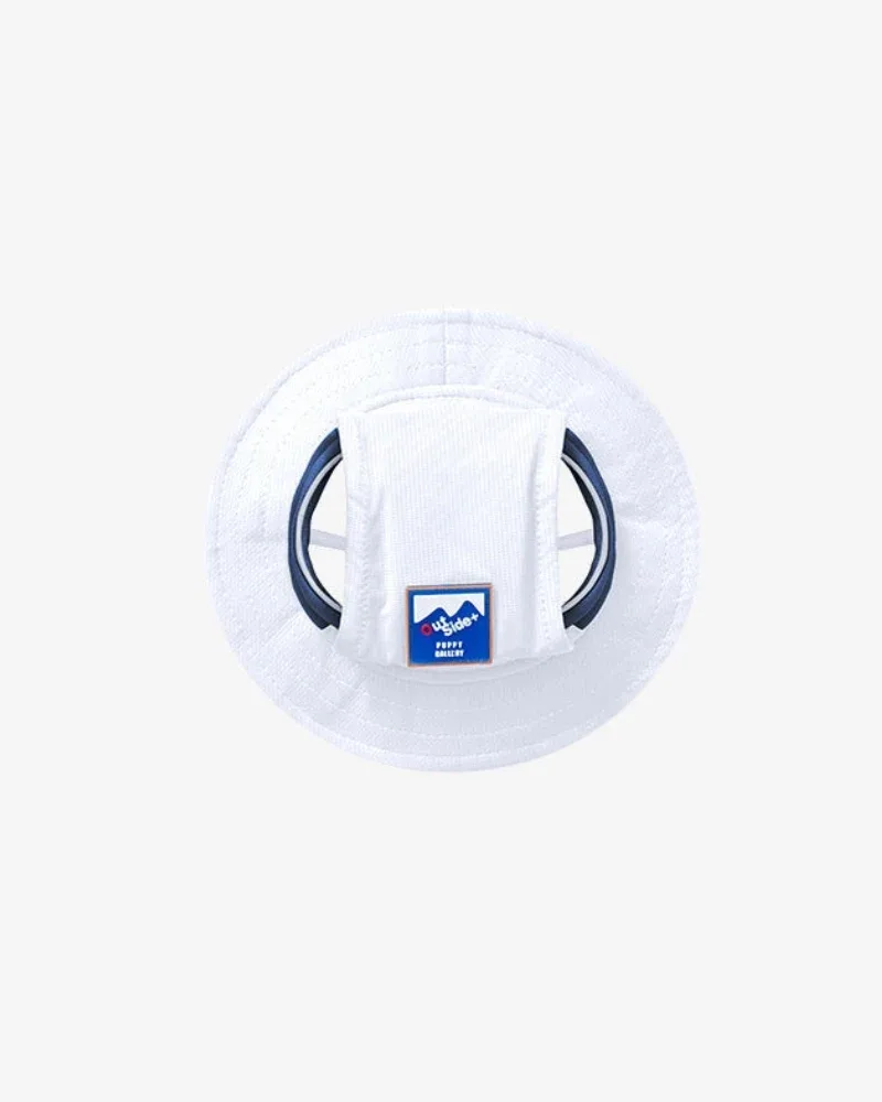 Outside+ Cooling Bucket Hat in White (FINAL SALE) - Image 2