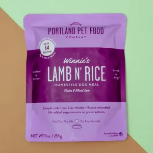 Winnie's Lamb N' Rice Meal Pouch for Dogs (Made in the USA)
