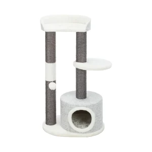 TRIXIE 39-in Pilar Cat Tree & Scratching Post, Gray
