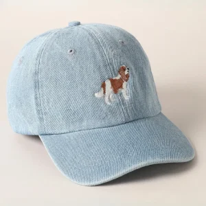 Cavalier Embroidered Denim Hat