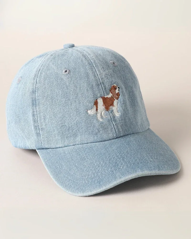 Cavalier Embroidered Denim Hat