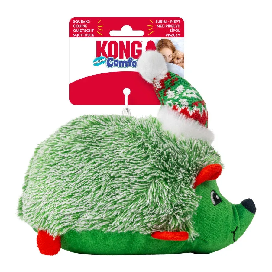 KONG Holiday Comfort HedgeHug Dog Toy Assorted, Medium