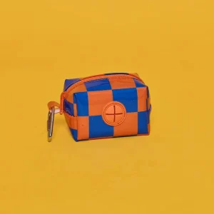 Checkered Vinyl Poo Pouch Holder (Made in the USA)