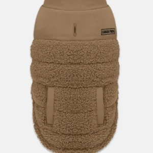 Cool Factor Dog Puffer Jacket in Tan (FINAL SALE)