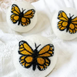 Monarch Butterfly Wool Dog Ball (FINAL SALE)