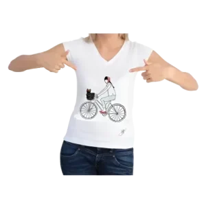 Dog On a Bike Shirt by Dog Fashion Living