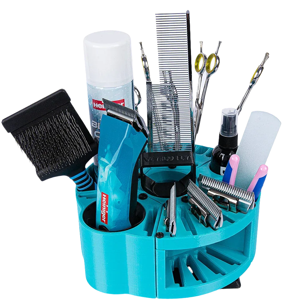 Houndabout Round Tool Caddy Cyan by Vanity Fur - Image 2