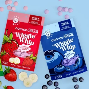 Wiggle Whip Freeze-Dried Ice Cream Dog Treats (Made in the USA)