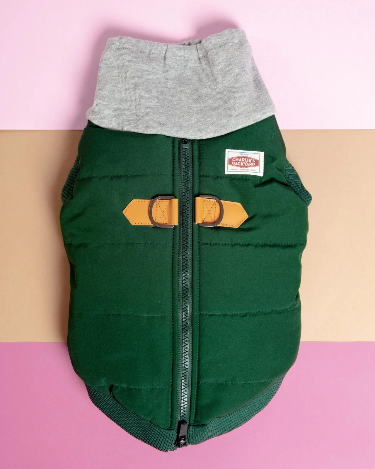 Warm Up Harness Jacket in Deep Green (FINAL SALE) - Image 2