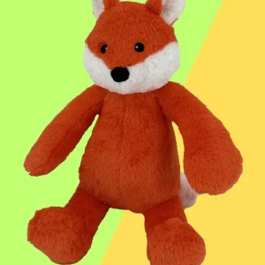 Fox Squeaky Plush Dog Toy