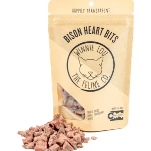 Freeze-Dried Bison Hearts Cat Treat