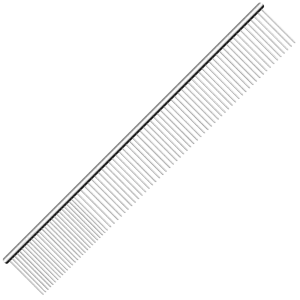 9" Wide Quarter Comb Silver by Utsumi