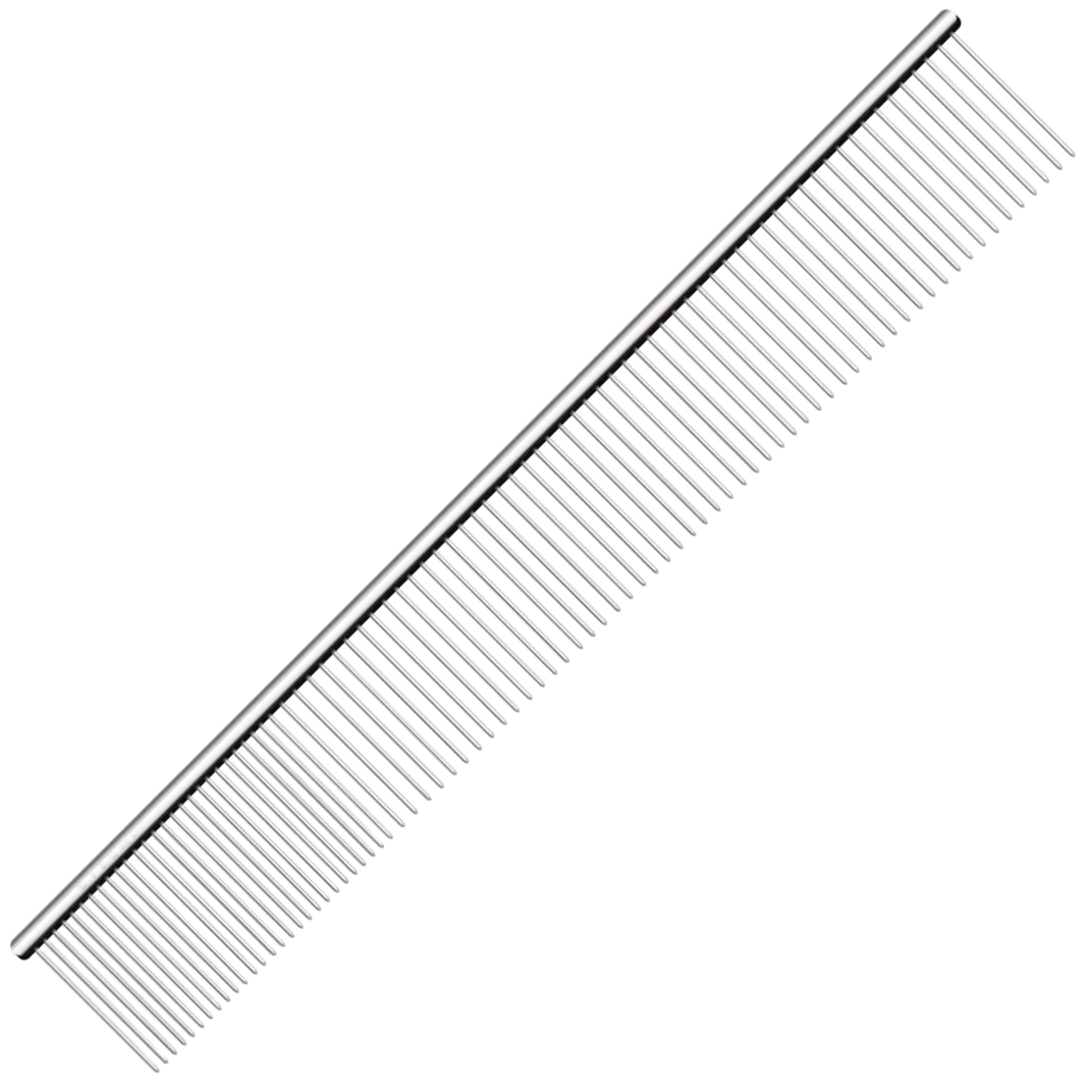 9" Wide Quarter Comb Silver by Utsumi