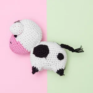 Molly Moo The Cow Knit Organic Cotton Dog Toy